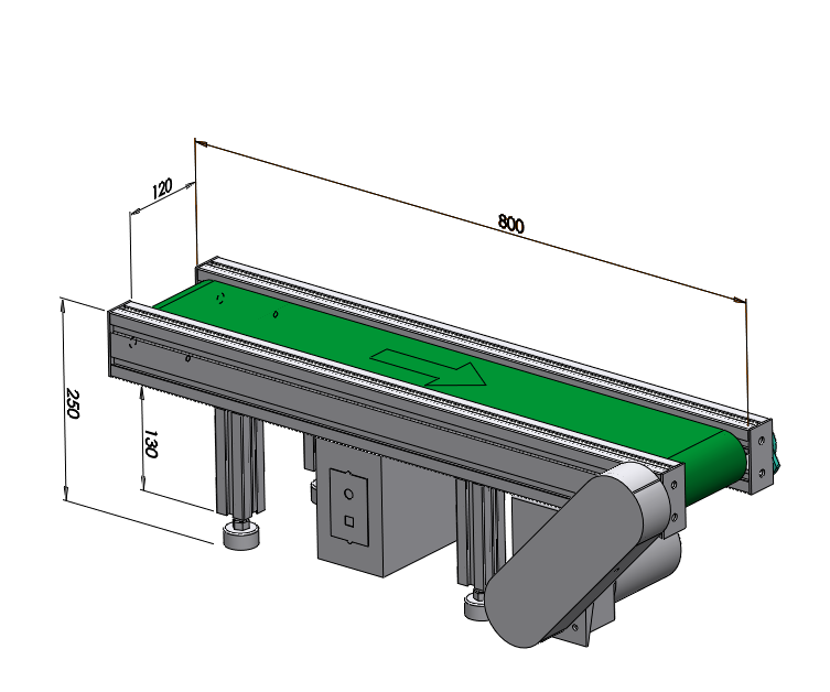 皮帶輸送機（4080鋁型材機身）