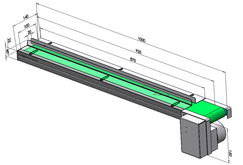微面（桌面）皮帶輸送機傳送帶流水線