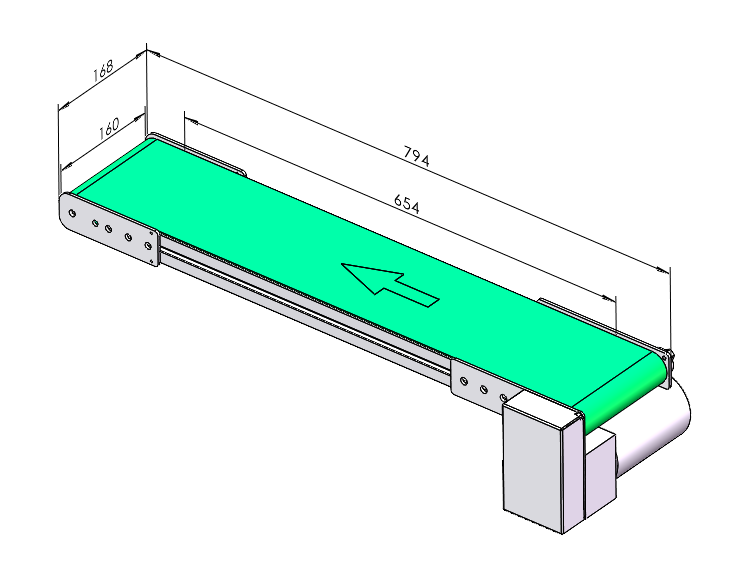 微型輸送機流水線