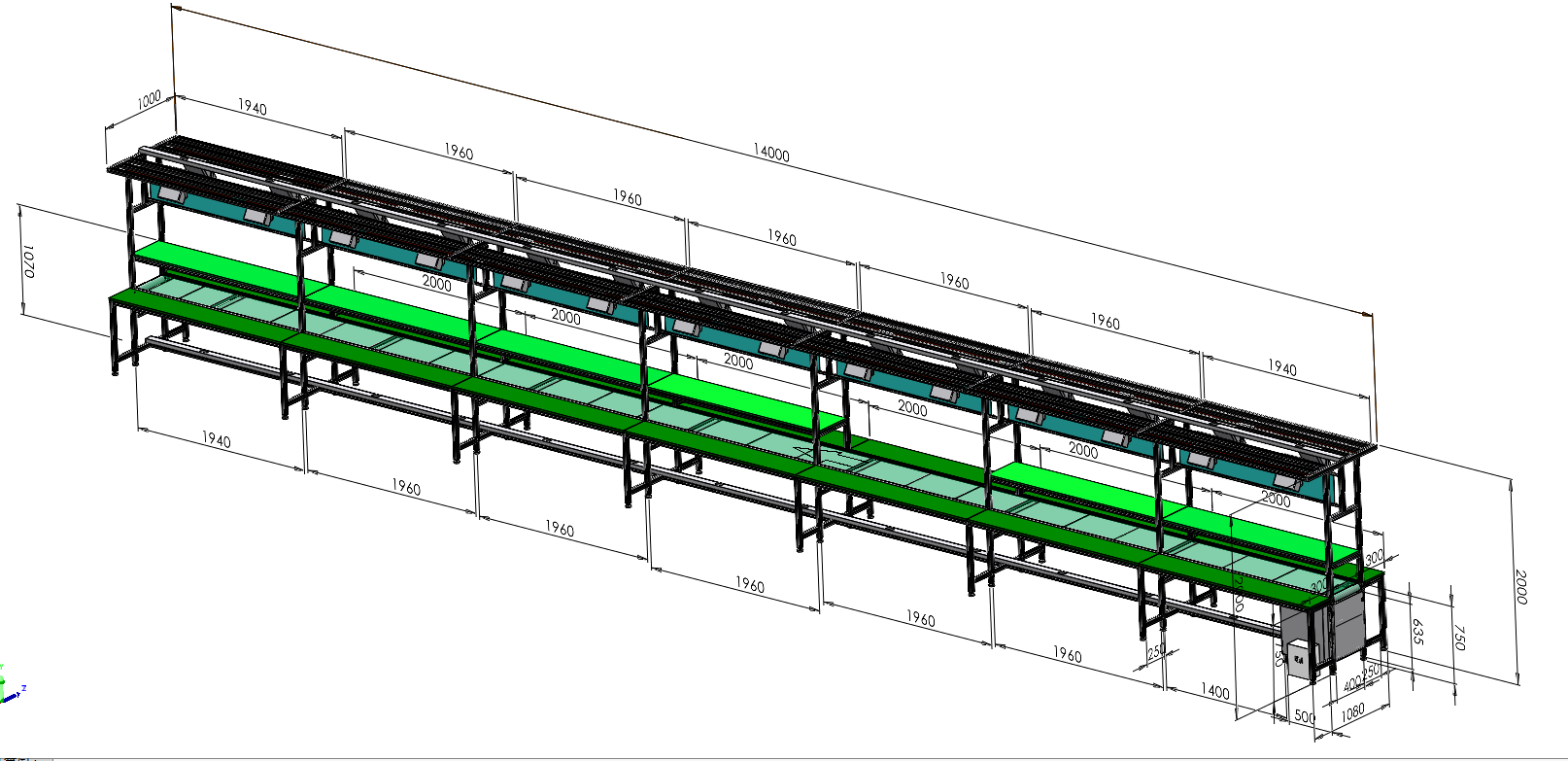 加長款輸送機(jī)流水線